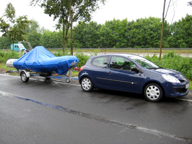 Rast auf der Hinfahrt.